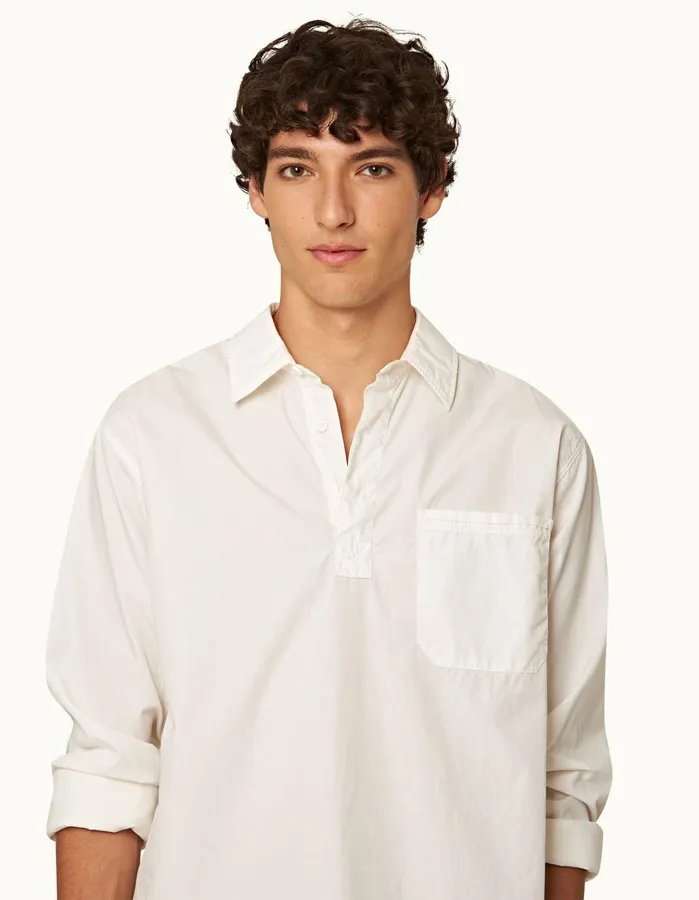 Orlebar Brown Shirts Men Shanklin White Sand