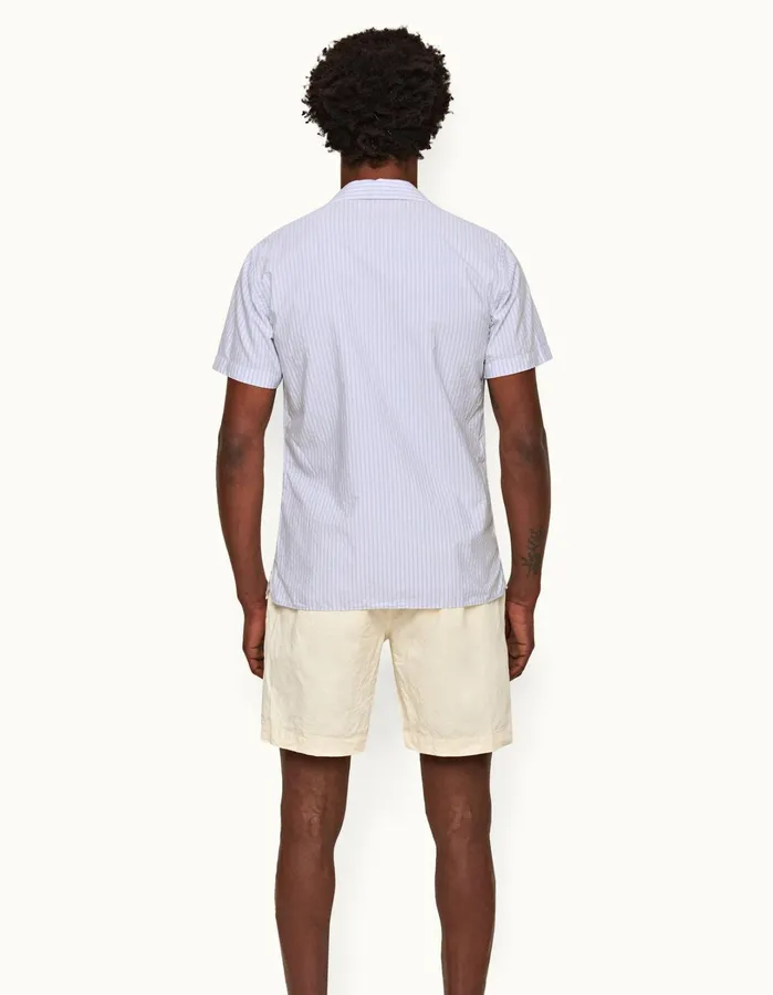 Orlebar Brown Shirts Men Travis Light Island Skywhite