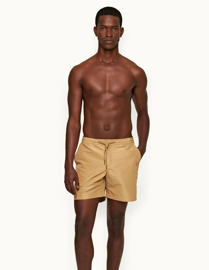 Orlebar Brown Swim Shorts Men Bulldog Drawcord Biscuit