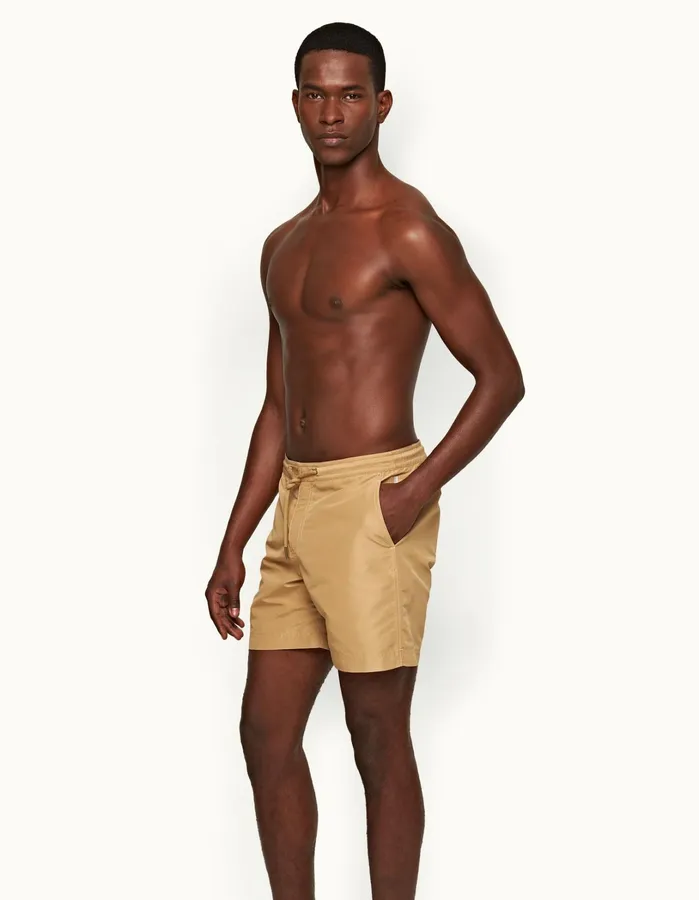 Orlebar Brown Swim Shorts Men Bulldog Drawcord Biscuit