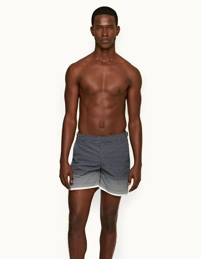 Orlebar Brown Swim Shorts Men Bulldog Night Iriswhite
