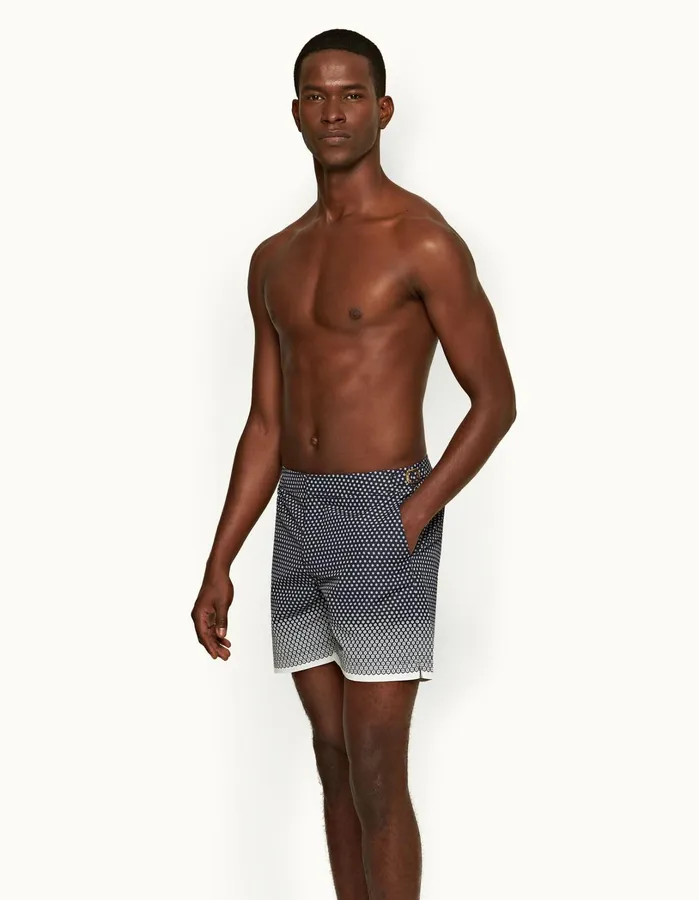 Orlebar Brown Swim Shorts Men Bulldog Night Iriswhite