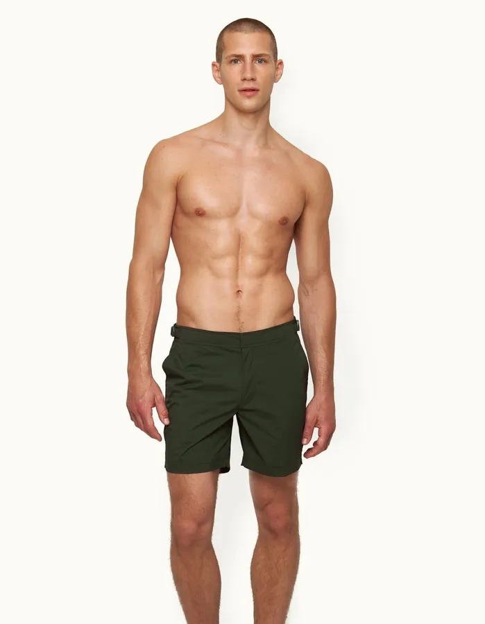 Orlebar Brown Swim Shorts Men Bulldog Sport Dark Sherwood