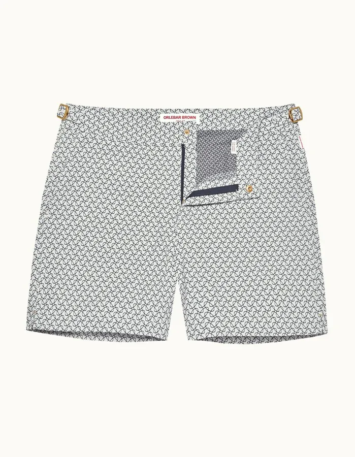 Orlebar Brown Swim Shorts Men Bulldog White Sandnight Iris