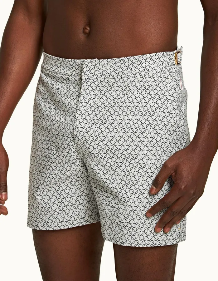 Orlebar Brown Swim Shorts Men Bulldog White Sandnight Iris