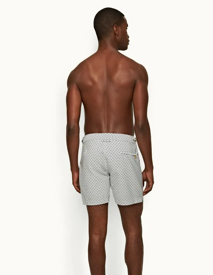 Orlebar Brown Swim Shorts Men Bulldog White Sandnight Iris