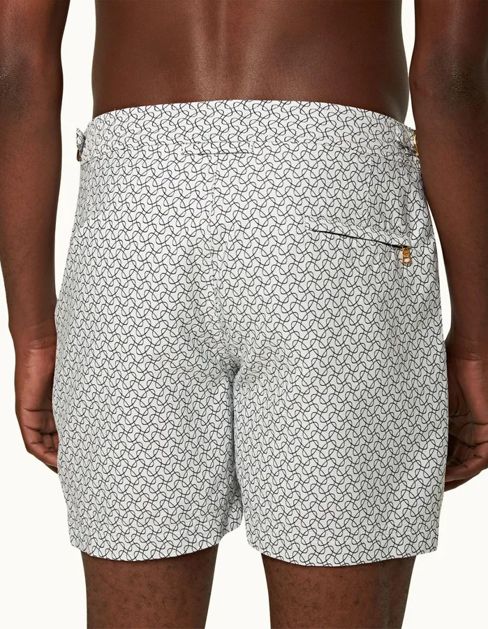 Orlebar Brown Swim Shorts Men Bulldog White Sandnight Iris