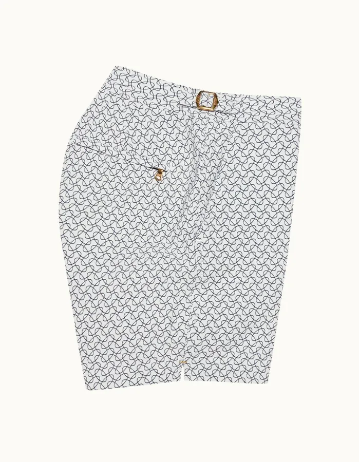 Orlebar Brown Swim Shorts Men Bulldog White Sandnight Iris