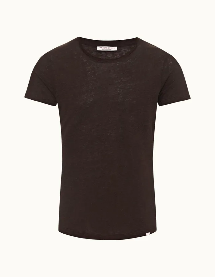 Orlebar Brown TShirts Men ObT Linen Truffle