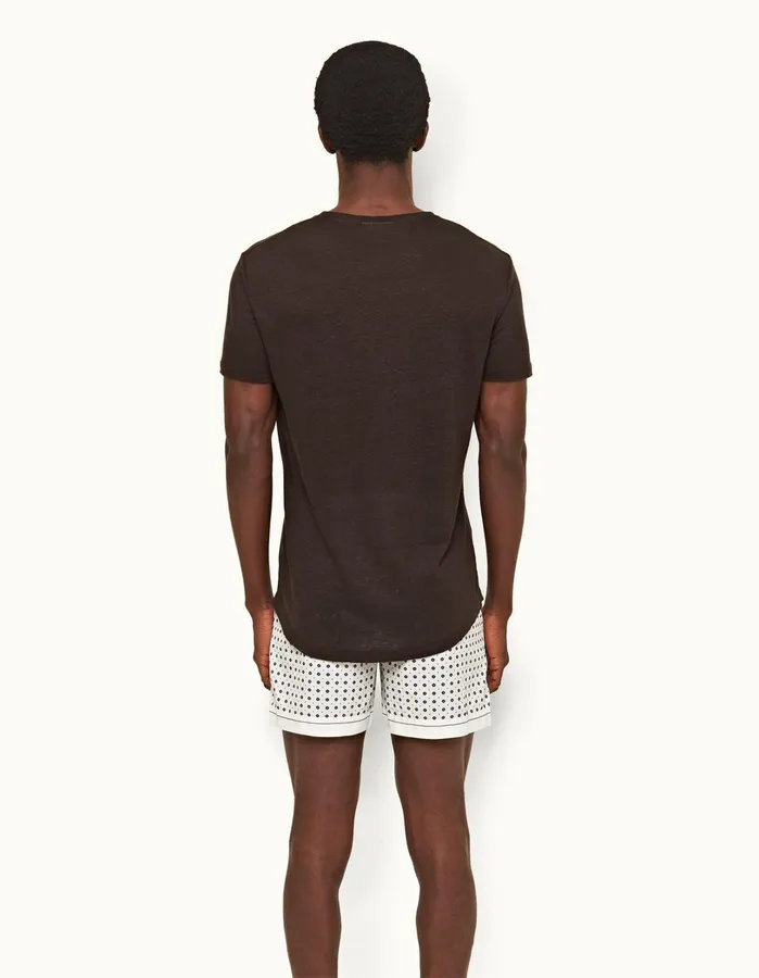 Orlebar Brown TShirts Men ObT Linen Truffle