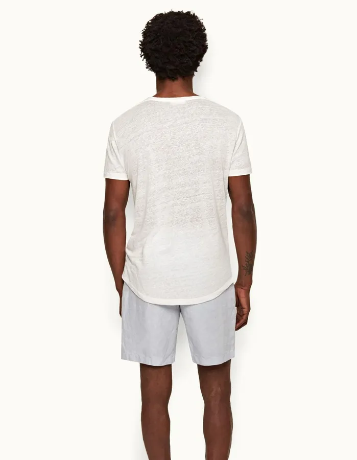 Orlebar Brown TShirts Men ObT Linen White Sand