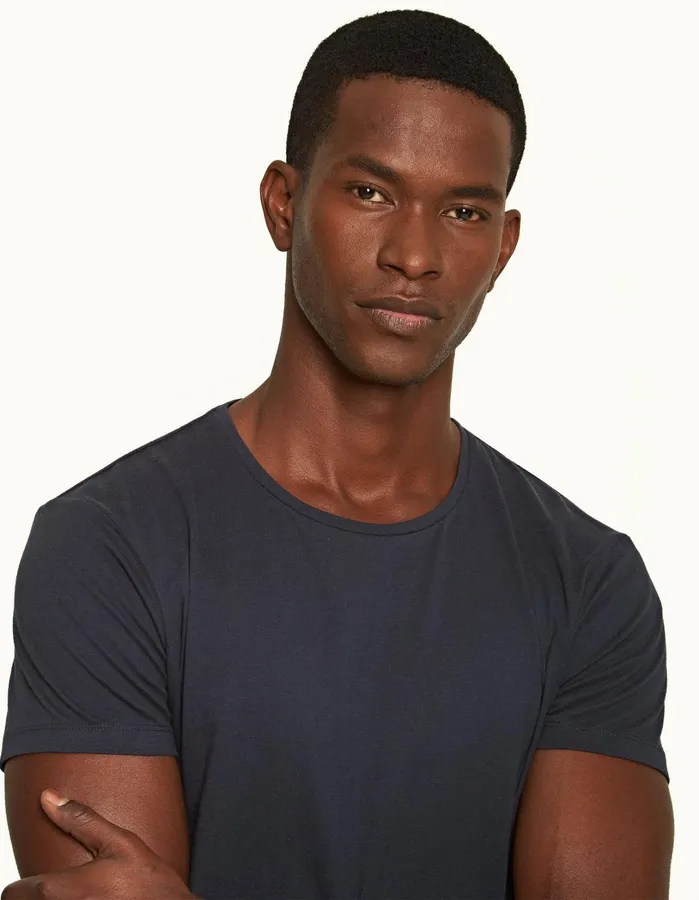 Orlebar Brown TShirts Men ObT Silk Night Iris