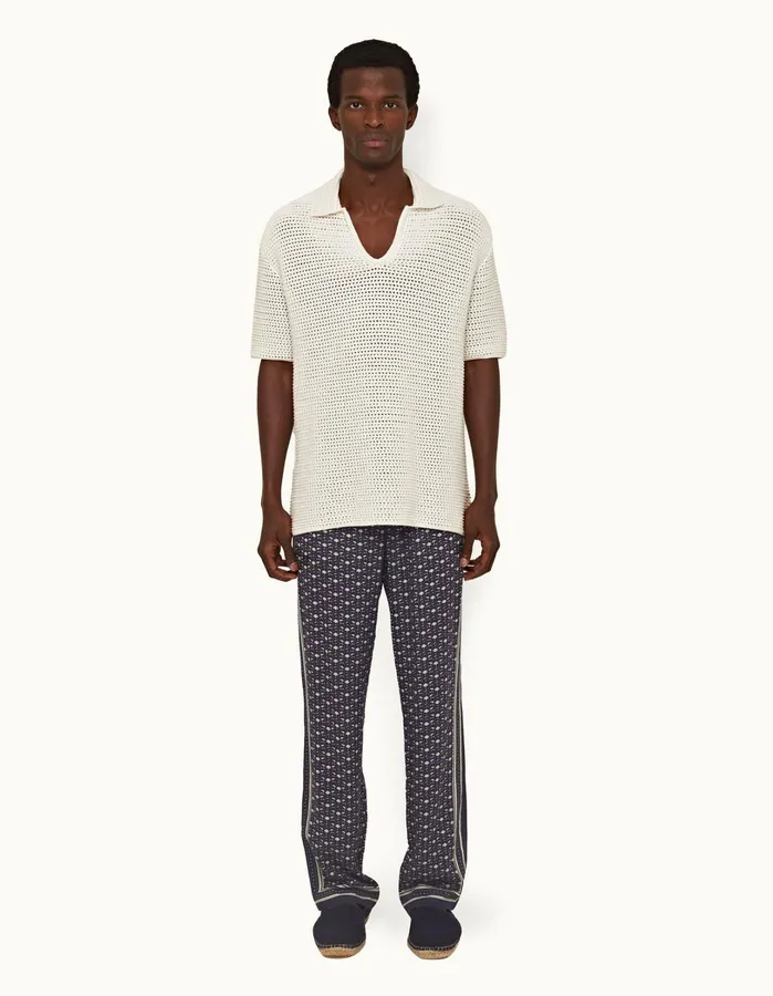 Orlebar Brown Trousers Men Alfred Dark Sapphiresea Mist