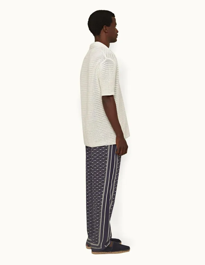 Orlebar Brown Trousers Men Alfred Dark Sapphiresea Mist