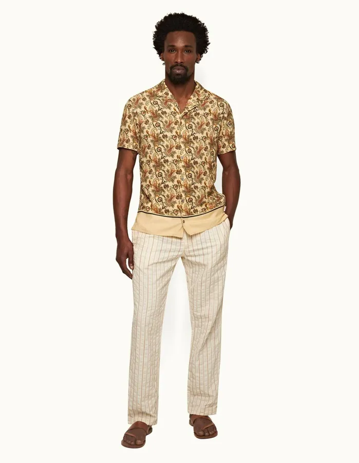 Orlebar Brown Trousers Men Cantwell White Sand
