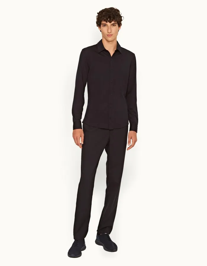 Orlebar Brown Trousers Men Cornell Merino Night Iris