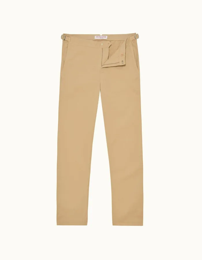 Orlebar Brown Trousers Men Fallon Cotton Sand Dune
