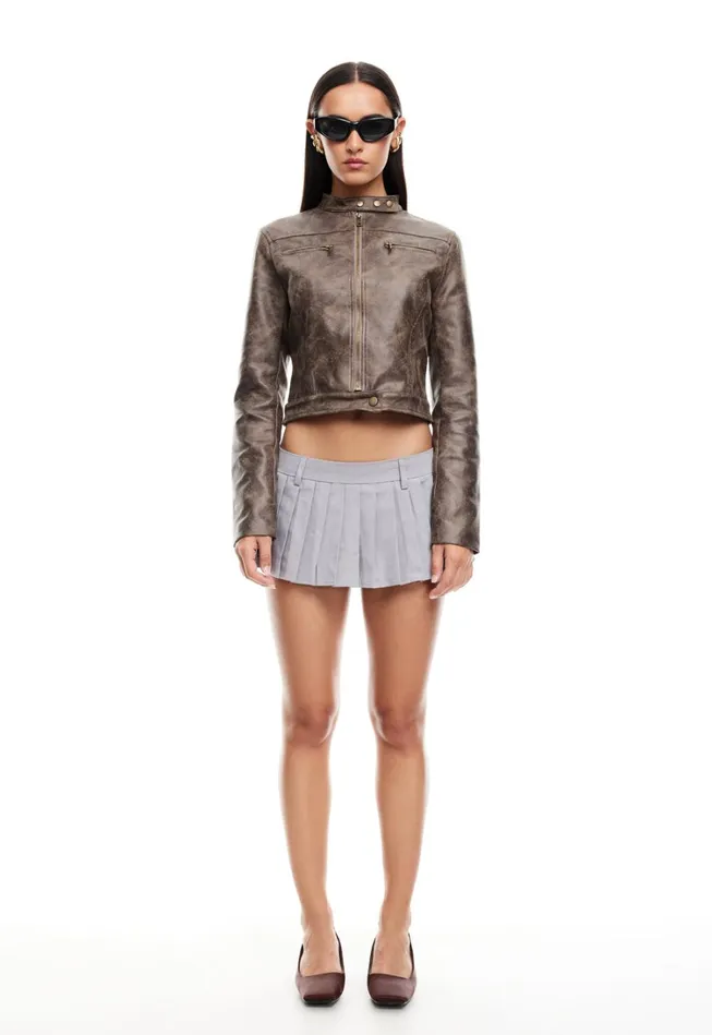 Outerwear Women Lioness Fashion BELLA MOTO JACKET Chocolate