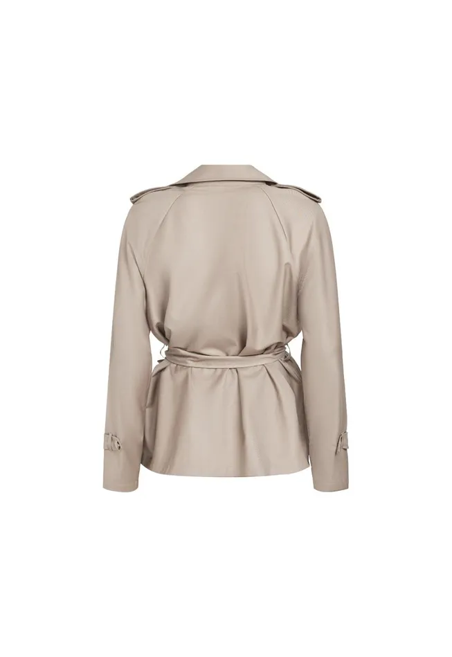 Outerwear Women Lioness Fashion CROPPED TRENCHEROUS COAT Mushroom Outerwear Women Lioness Fashion CROPPED TRENCHEROUS COAT Mushroom
