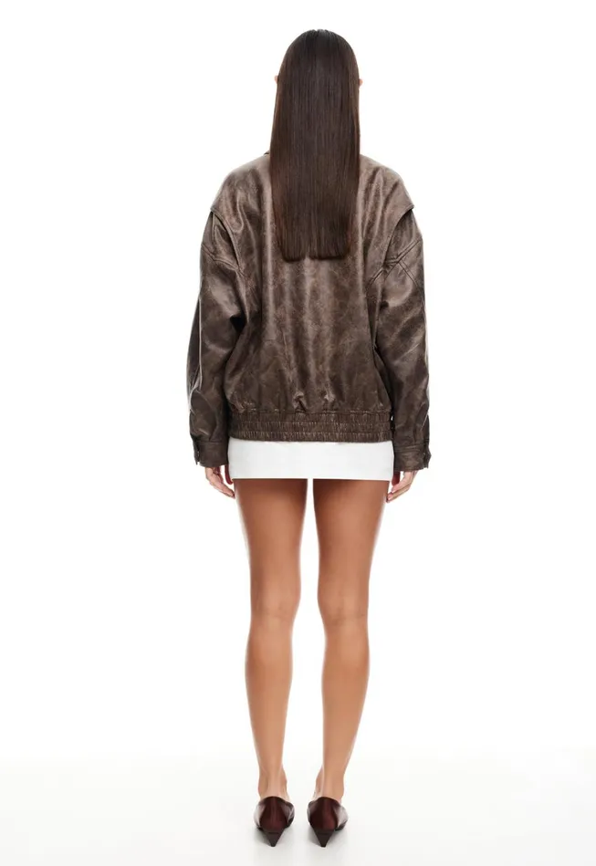 Outerwear Women Lioness Fashion KENNY BOMBER Chocolate
