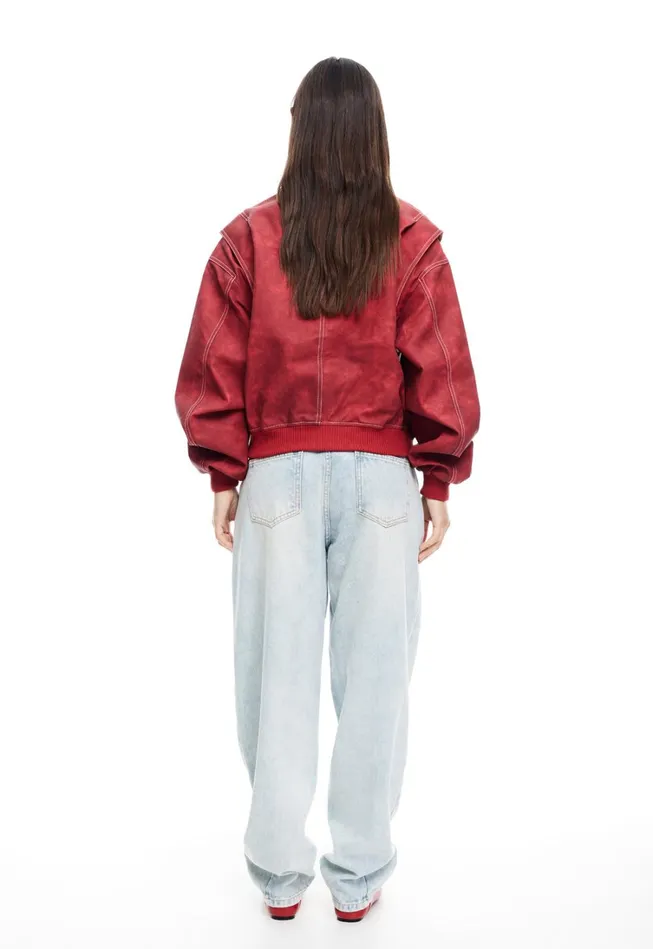 Outerwear Women Lioness Fashion VISTA BOMBER Crimson Outerwear Women Lioness Fashion VISTA BOMBER Crimson