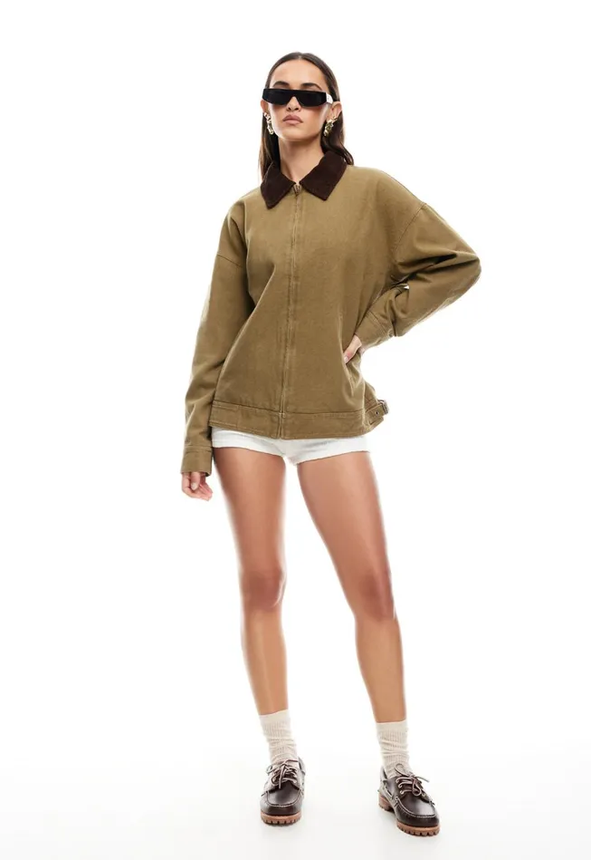 Outerwear Women Lioness Fashion WORKWEAR JACKET Chestnut Outerwear Women Lioness Fashion WORKWEAR JACKET Chestnut
