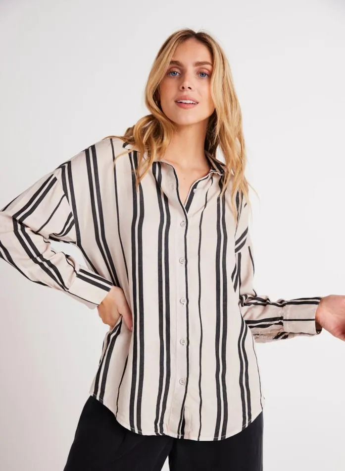 Oversized Button Down 8211 Soft Ecru Women Bella Dahl Long Sleeve Oversized Button Down 8211 Soft Ecru Women Bella Dahl Long Sleeve