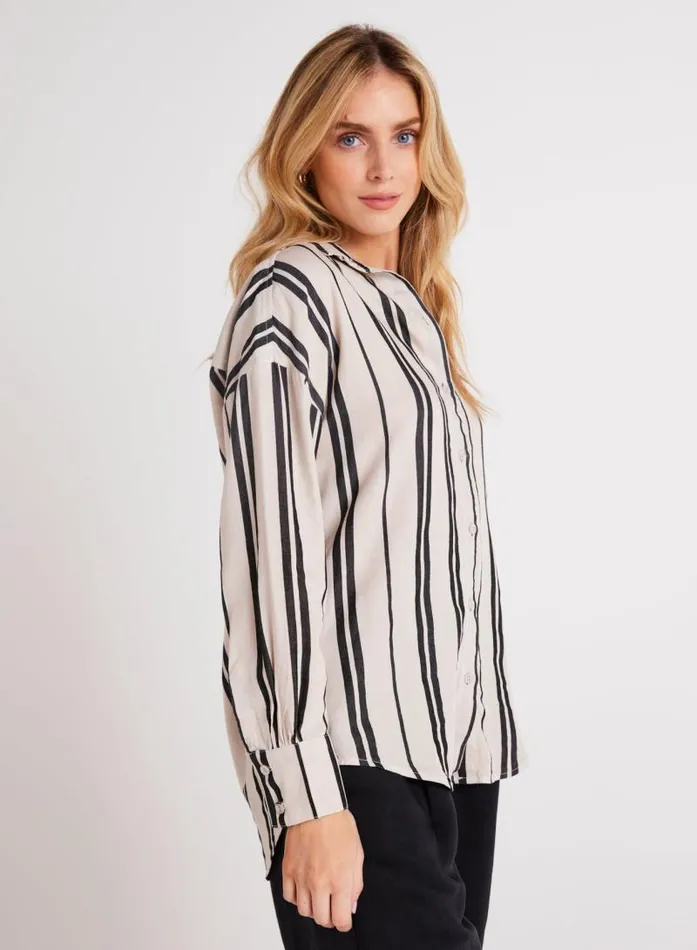 Oversized Button Down 8211 Soft Ecru Women Bella Dahl Long Sleeve Oversized Button Down 8211 Soft Ecru Women Bella Dahl Long Sleeve