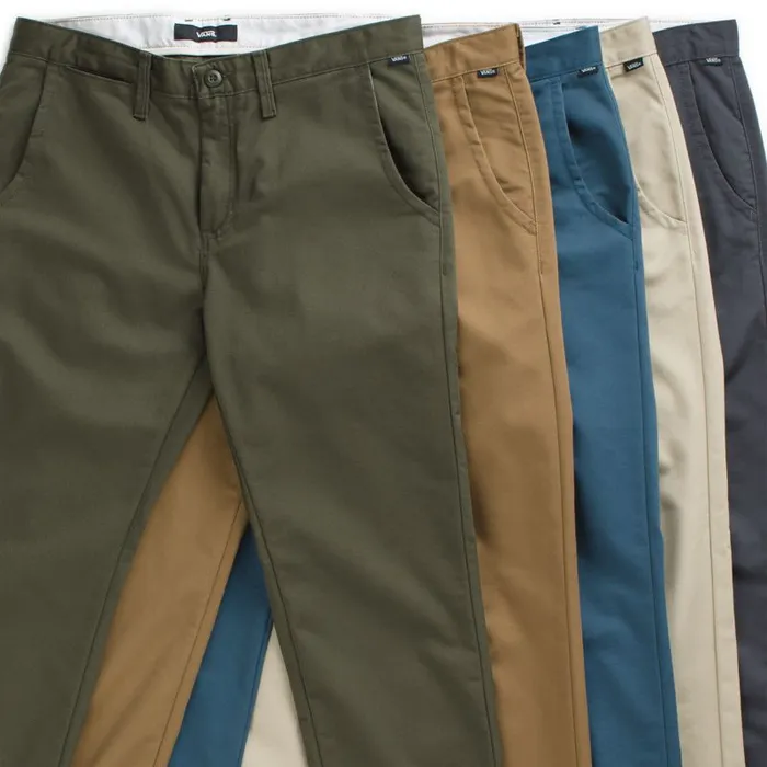 Pants and Denim Men Vans Authentic Chino Stretch Pant Eucalyptus Pants and Denim Men Vans Authentic Chino Stretch Pant Eucalyptus
