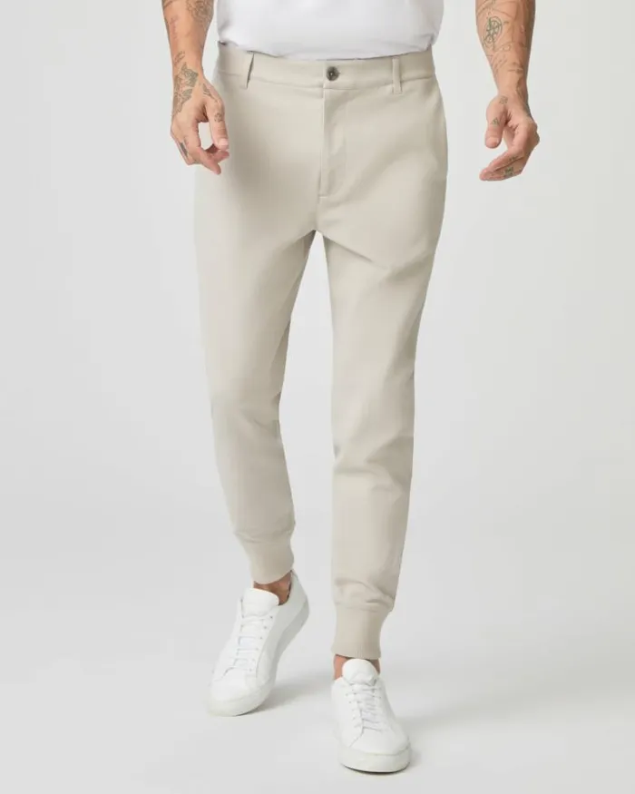 Pants and Joggers Men PAIGE Elmwood Jogger 8211 Fresh Oyster Pants and Joggers Men PAIGE Elmwood Jogger 8211 Fresh Oyster