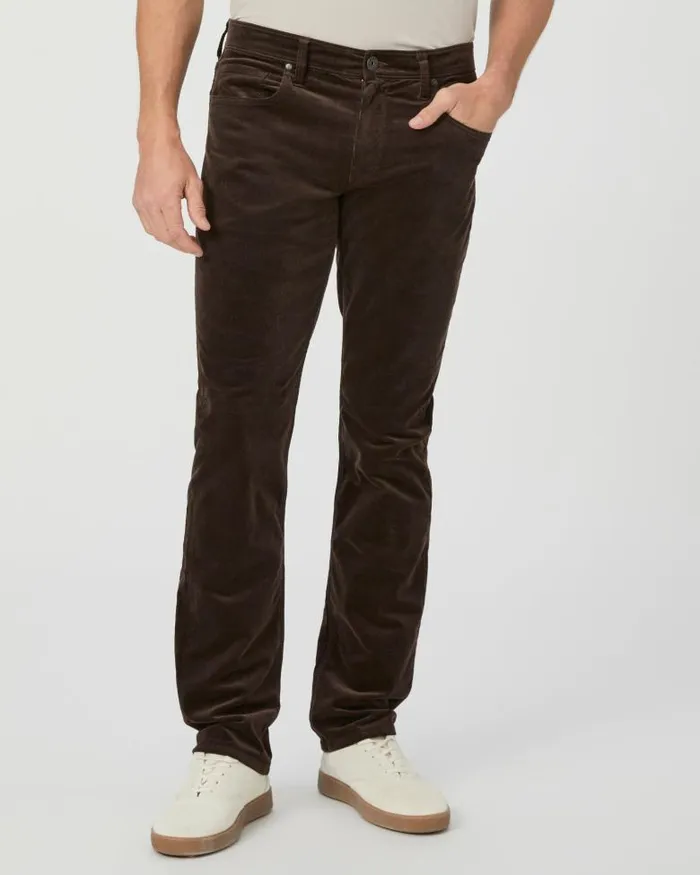 Pants and Joggers Men PAIGE Federal Slim Straight Pant 8211 Deep Woods Corduroy Pants and Joggers Men PAIGE Federal Slim Straight Pant 8211 Deep Woods Corduroy