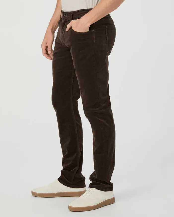 Pants and Joggers Men PAIGE Federal Slim Straight Pant 8211 Deep Woods Corduroy Pants and Joggers Men PAIGE Federal Slim Straight Pant 8211 Deep Woods Corduroy
