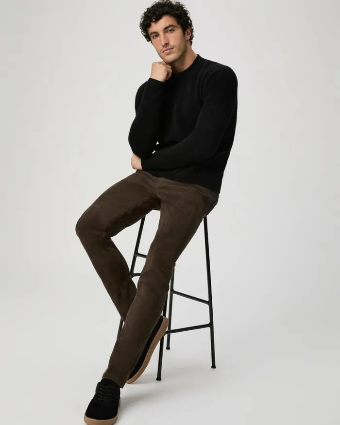 Pants and Joggers Men PAIGE Icon Capsule Lennox Slim Pant 8211 Dark Arrowhead Suede Pants and Joggers Men PAIGE Icon Capsule Lennox Slim Pant 8211 Dark Arrowhead Suede