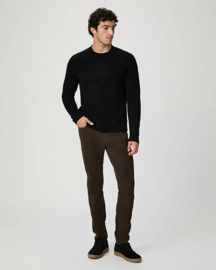 Pants and Joggers Men PAIGE Icon Capsule Lennox Slim Pant 8211 Dark Arrowhead Suede