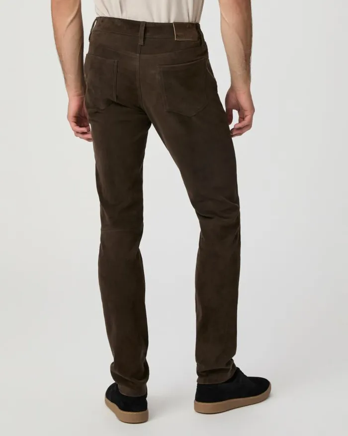 Pants and Joggers Men PAIGE Icon Capsule Lennox Slim Pant 8211 Dark Arrowhead Suede