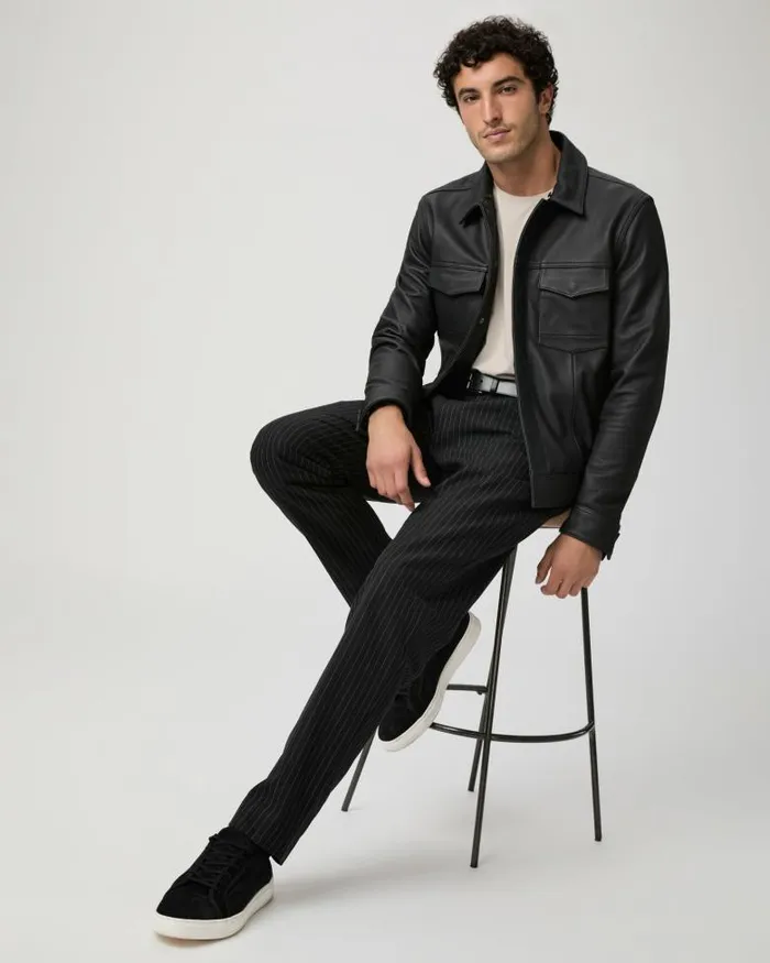 Pants and Joggers Men PAIGE Icon Capsule Shultz Trouser 8211 Onyx Stripe