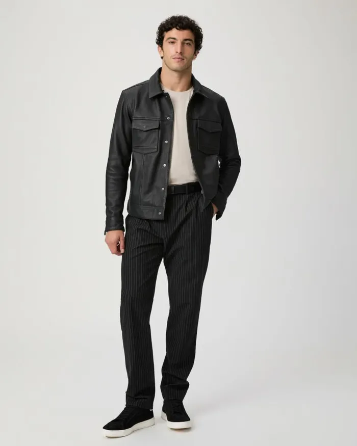 Pants and Joggers Men PAIGE Icon Capsule Shultz Trouser 8211 Onyx Stripe