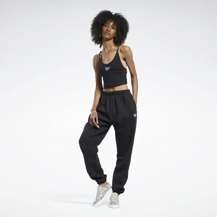 Pants and Sweatpants Womens Reebok Classics Cozy Fleece Pants Black