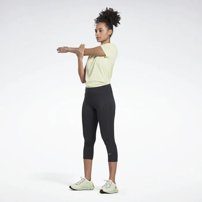 Pants and Sweatpants Womens Reebok Running Essentials 34 Tights Black
