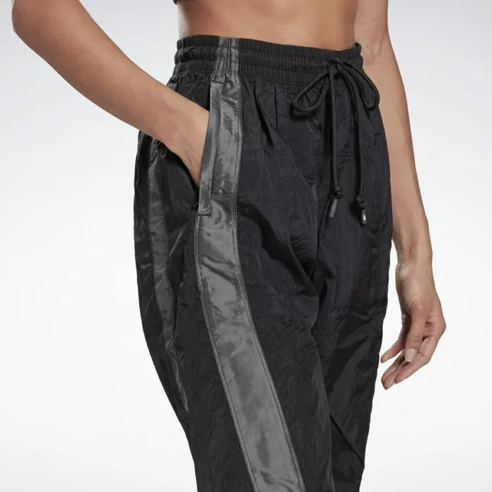 Pants and Sweatpants Womens Reebok Shiny Woven Pants Black
