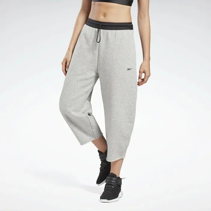 Pants and Sweatpants Womens Reebok Studio Fleece Pants Medium Grey Heather