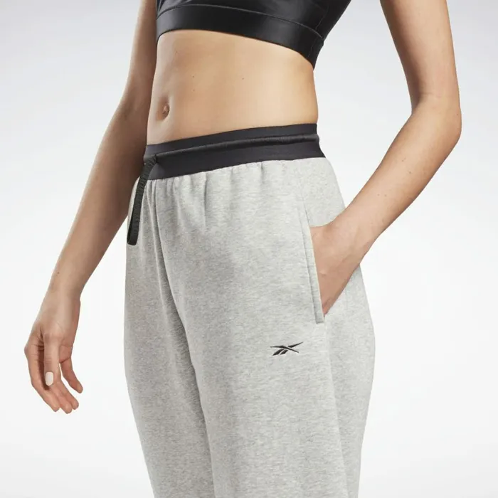 Pants and Sweatpants Womens Reebok Studio Fleece Pants Medium Grey Heather