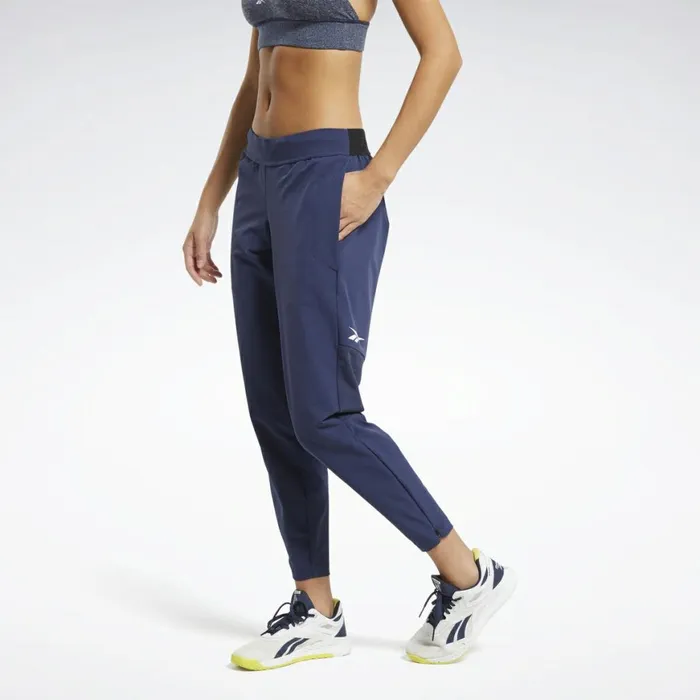 Pants and Sweatpants Womens Reebok United By Fitness Woven Pants Vector Navy