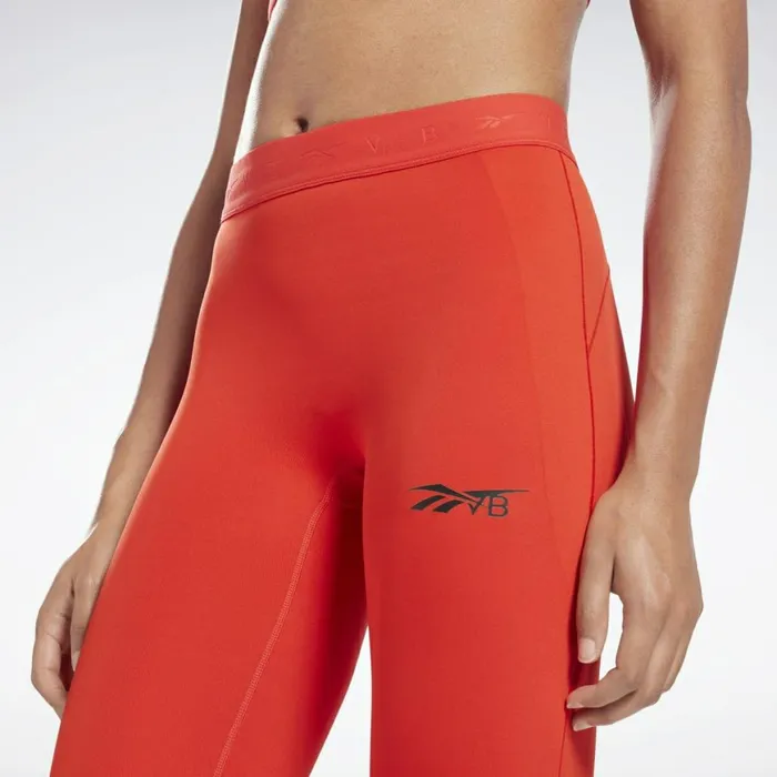 Pants and Sweatpants Womens Reebok VB Performance Tights Instinct Red