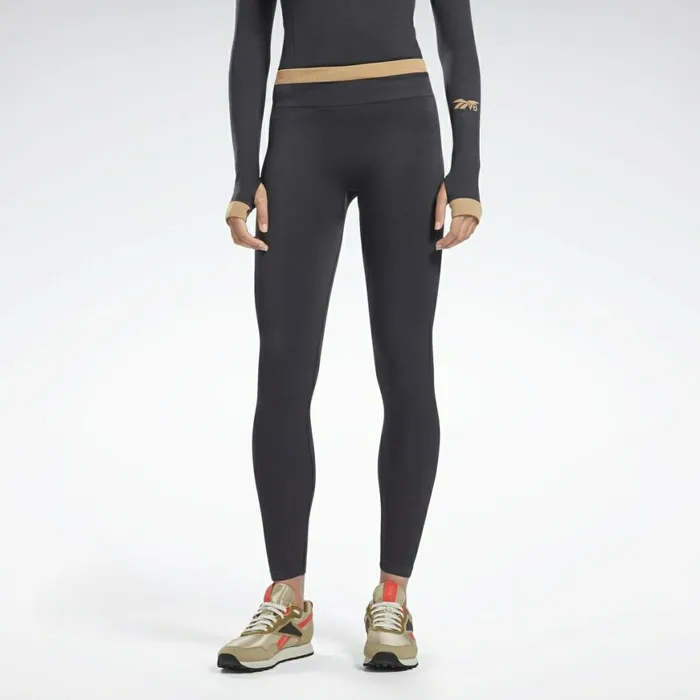 Pants and Sweatpants Womens Reebok VB Seamless Tights Black