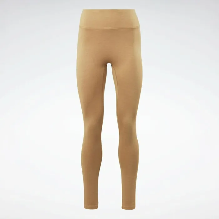 Pants and Sweatpants Womens Reebok VB Travel Tights Soft Camel