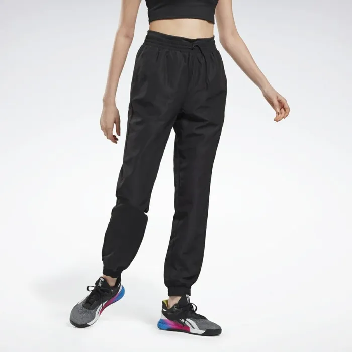 Pants and Sweatpants Womens Reebok Workout Ready Woven Joggers Black
