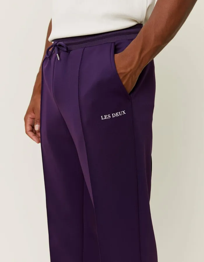 Pants Men Les Deux Ballier Casual Track Pants 8211 Blackberry
