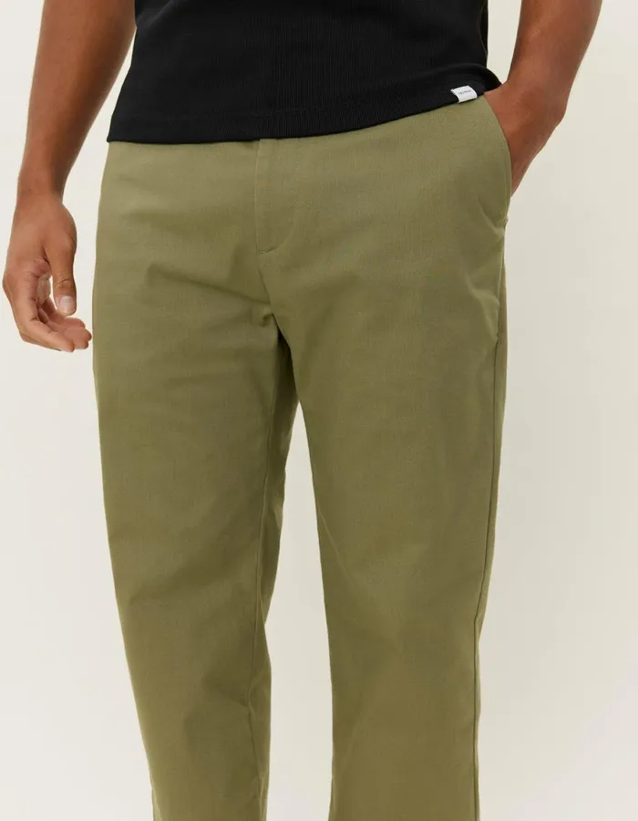 Pants Men Les Deux Como Cotton Chino 8211 Lichen Green