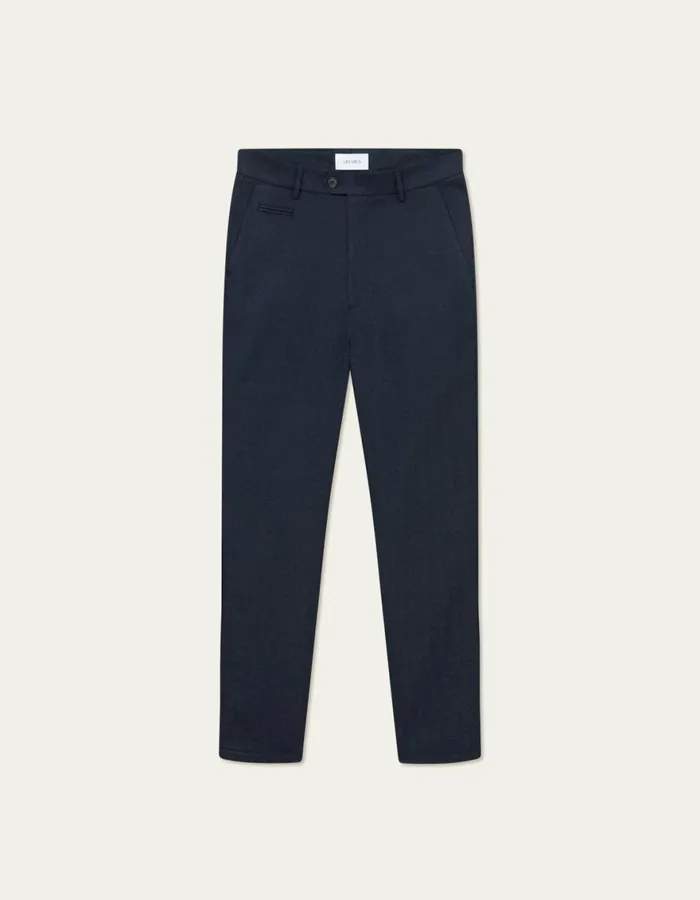 Pants Men Les Deux Como Herringbone Suit Pants 8211 Dark NavyDark Grey Melange
